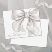 Monograma de nombre de lazo elegante personalizado