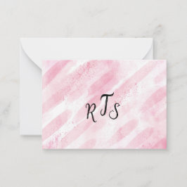 Tarjeta Pequeña Monograma divertido