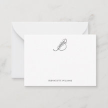 Monograma elegante de escritura florida personaliz