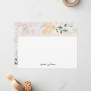 Tarjeta Pequeña Monograma Floral