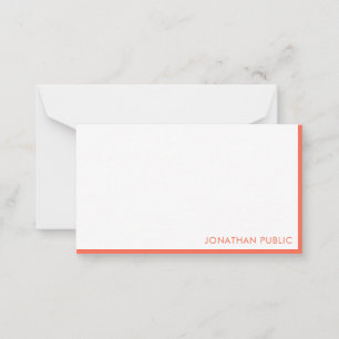 Tarjeta Pequeña Monograma manuscrito elegante simple
