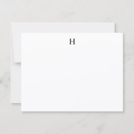 Tarjeta Pequeña Monograma minimalista elegante personalizado