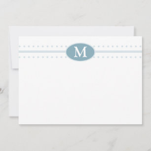 Tarjeta Pequeña Monograma notecnológico plano