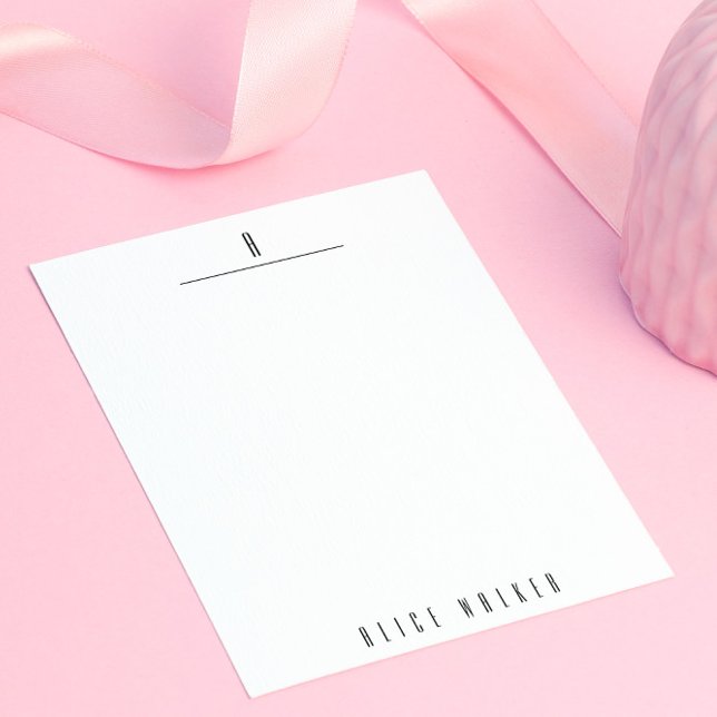 Tarjeta Pequeña Monograma personalizado sofisticado moderno (Subido por el creador)