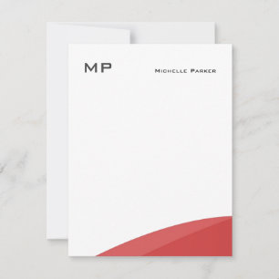 Tarjeta Pequeña Monograma profesional Minimalista