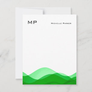 Tarjeta Pequeña Monograma profesional Minimalista