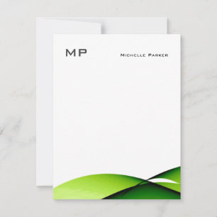 Tarjeta Pequeña Monograma profesional Minimalista