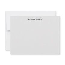 Monograma Profesional Minimalista Cuadrícula Gris 