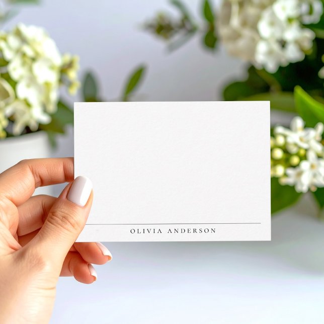 Tarjeta Pequeña Monograma profesional moderno minimalista (Subido por el creador)