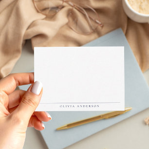 Tarjeta Pequeña Monograma profesional moderno minimalista