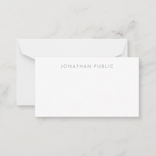 Tarjeta Pequeña Monograma simple manuscrito Minimalista