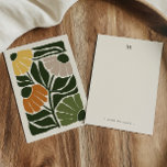 Tarjeta Pequeña Monograma y nombre retro vintage estilo termal<br><div class="desc">Mejora tu correspondencia personal con este elegante monocultivo botánico personalizado, diseñado para aquellos que aprecian un toque de naturaleza y refinada sencillez. Imprimido en ambos lados, este notecard combina un sofisticado monograma con un hermoso diseño botánico, haciéndolo perfecto para notas de agradecimiento, invitaciones o mensajes reflexivos. La parte delantera del...</div>
