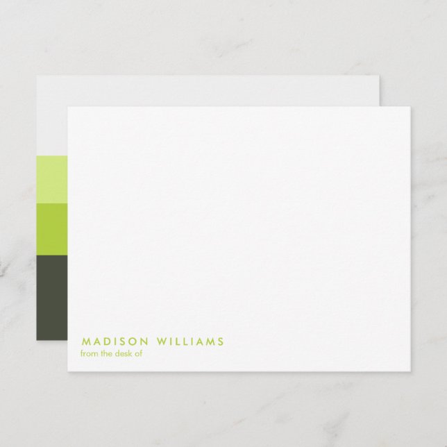 Tarjeta Pequeña monogramado, nombre, (Anverso / Reverso)