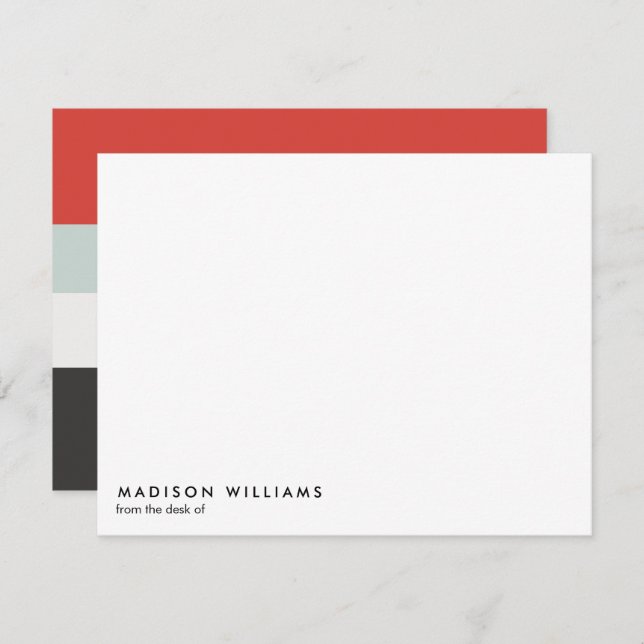 Tarjeta Pequeña monogramado, nombre, (Anverso / Reverso)