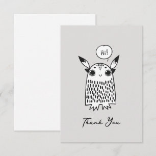 Tarjeta Pequeña Monstruo pequeño lindo