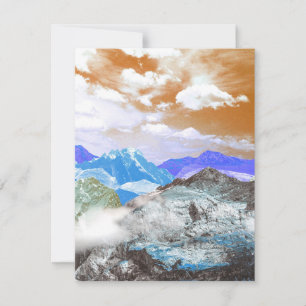 Tarjeta Pequeña Montañas (fotomontaje) 2