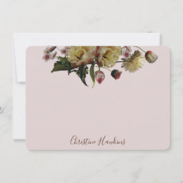 Tarjeta Pequeña Moody Elegant Elegant Floral Floral personalizada 