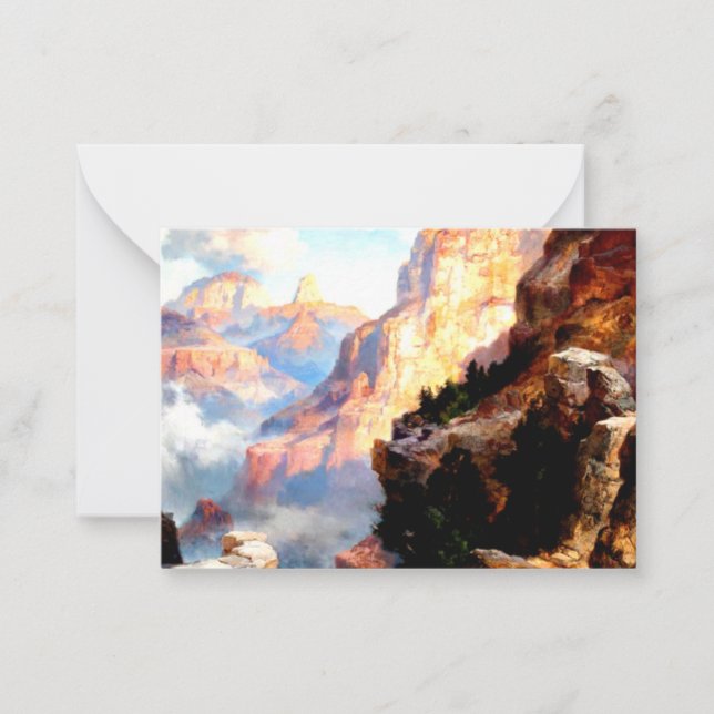 Tarjeta Pequeña Moran - Gran Cañón del Colorado, Arizona (Anverso)