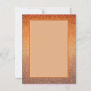 Tarjeta Pequeña Mosaico de Naranja de degradado Ombre de calumnia