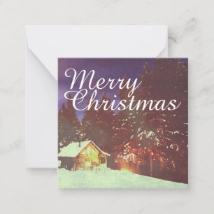 Tarjeta Pequeña Motivo para Navidades inviernos maravilla