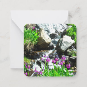 Tarjeta Pequeña Mountain Stream Note Card