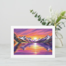 Tarjeta Pequeña Mountain Sunset