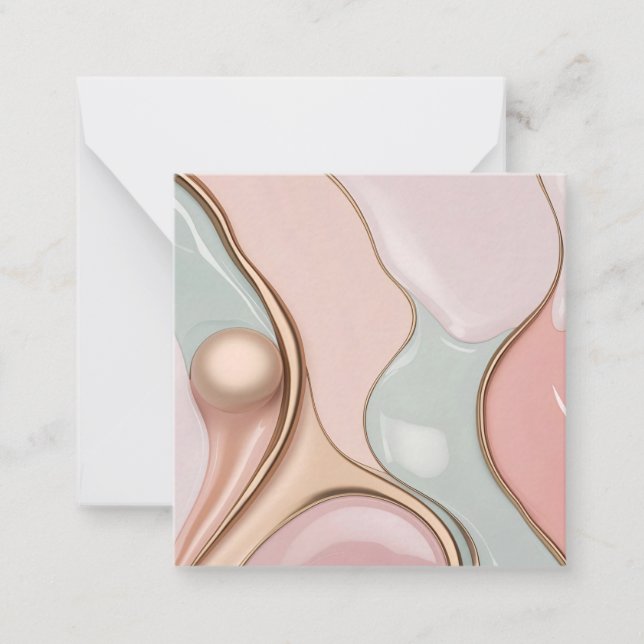 Tarjeta Pequeña Multi purpose note card in stylish graphic (Anverso)