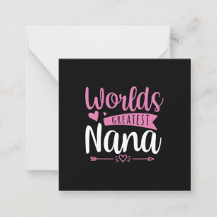 Tarjeta Pequeña Mundo del arte madre Nana más grande