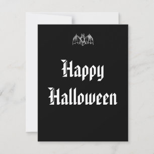 Tarjeta Pequeña Murciélago de Halloween