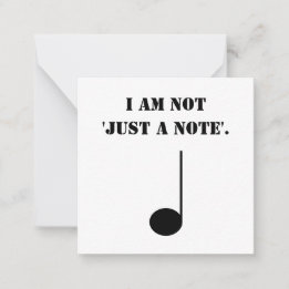 Tarjeta Pequeña Música Divertida No Solo Una