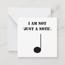 Tarjeta Pequeña Música Divertida No Solo Una