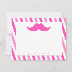 Tarjeta Pequeña Mustache Stationery