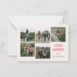 Tarjeta Pequeña Muy Feliz 5 Collages de fotos