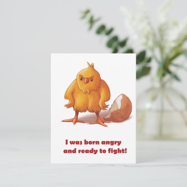 Tarjeta Pequeña Nacido para luchar (Anverso de pie)