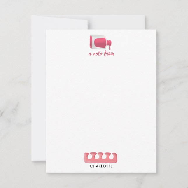 Tarjeta Pequeña Nails Manicure Pedicure Beauty Salon  (Anverso)