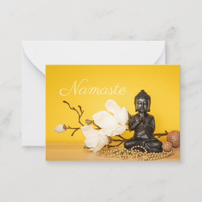 Tarjeta Pequeña Namaste Buddha (Anverso)