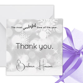 Tarjeta Pequeña Name, Thank You Mini Christmas Gift Enclosure Card