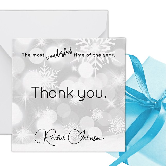 Tarjeta Pequeña Name, Thank You Mini Christmas Gift Enclosure Card (Subido por el creador)