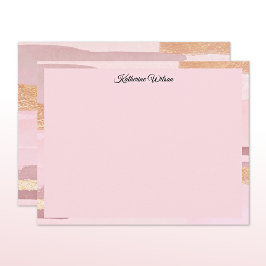 Tarjeta Pequeña Name || Watercolor Blush Pink Mauve Frame
