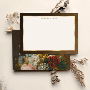 Tarjeta Pequeña Naturaleza muerta floral de arte fino elegante