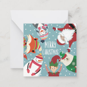 Tarjeta Pequeña Navidad adorable y alegre