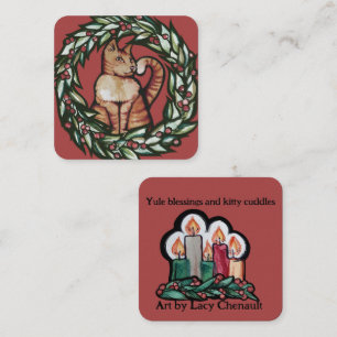Tarjeta Pequeña Navidad de Gatito                                 