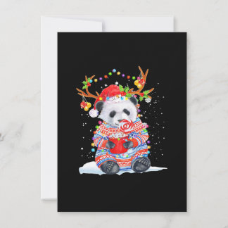 Tarjeta Pequeña Navidad de panda