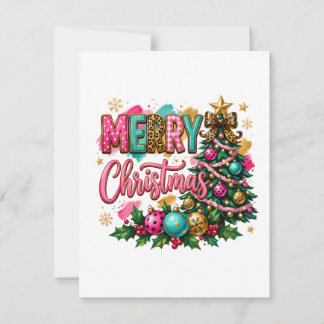 Tarjeta Pequeña Navidad elegante y alegre