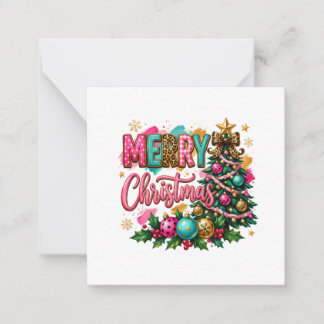 Tarjeta Pequeña Navidad elegante y alegre