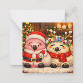 Tarjeta Pequeña Navidad Fura-min&Amigos★