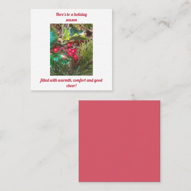 Tarjeta Pequeña Navidades (Anverso / Reverso)