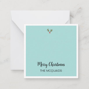 Tarjeta Pequeña Navidades acuarelas Pine Tree con el nombre de Rud