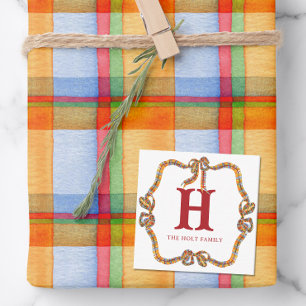 Tarjeta Pequeña Navidades acuáticos tapan recinto de Bow Garland