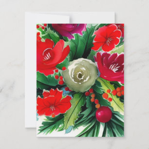 Tarjeta Pequeña Navidades Bouquet